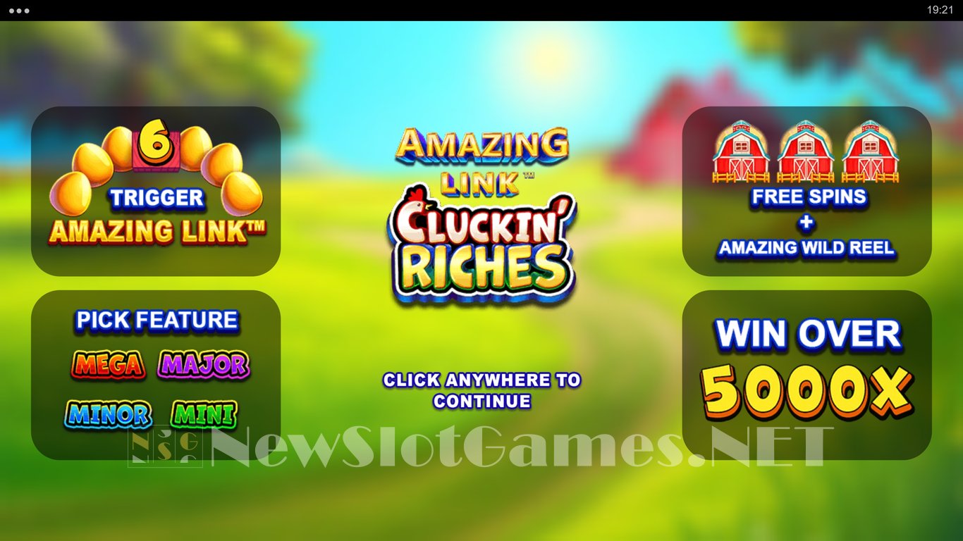 Amazing Link Cluckin Riches Slot Demo Image