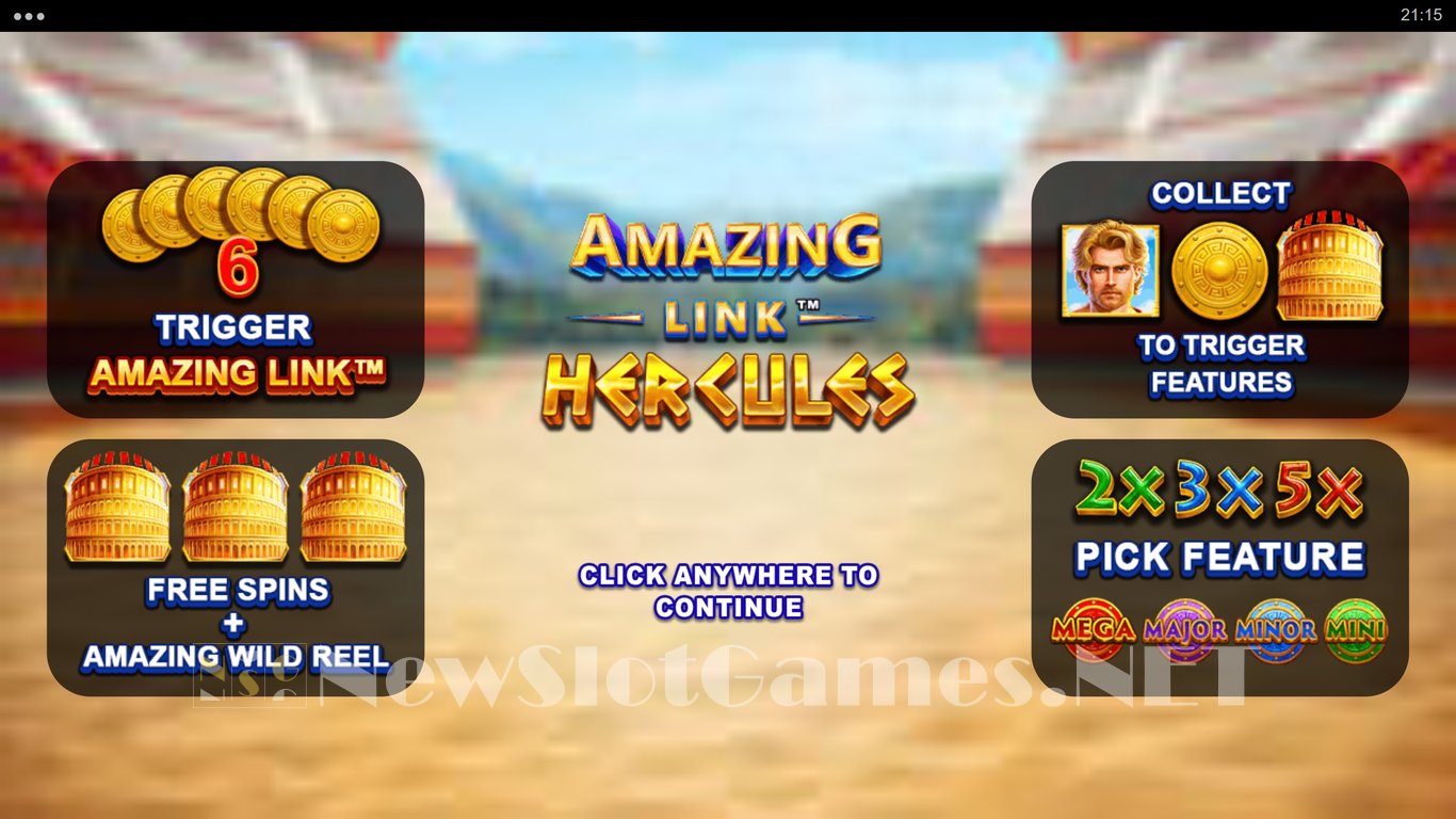 Amazing Link Hercules Slot Demo Image
