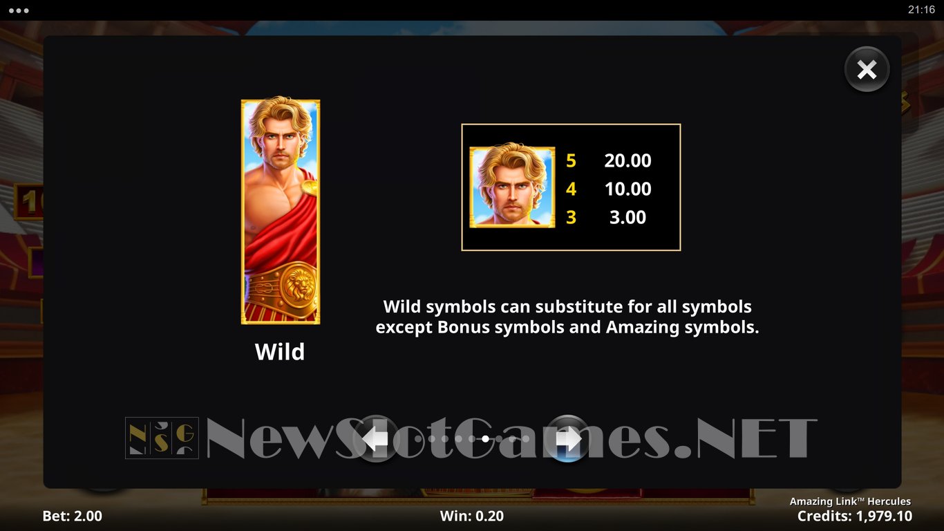Amazing Link Hercules Slot Slot Image in Demo - pic. 10