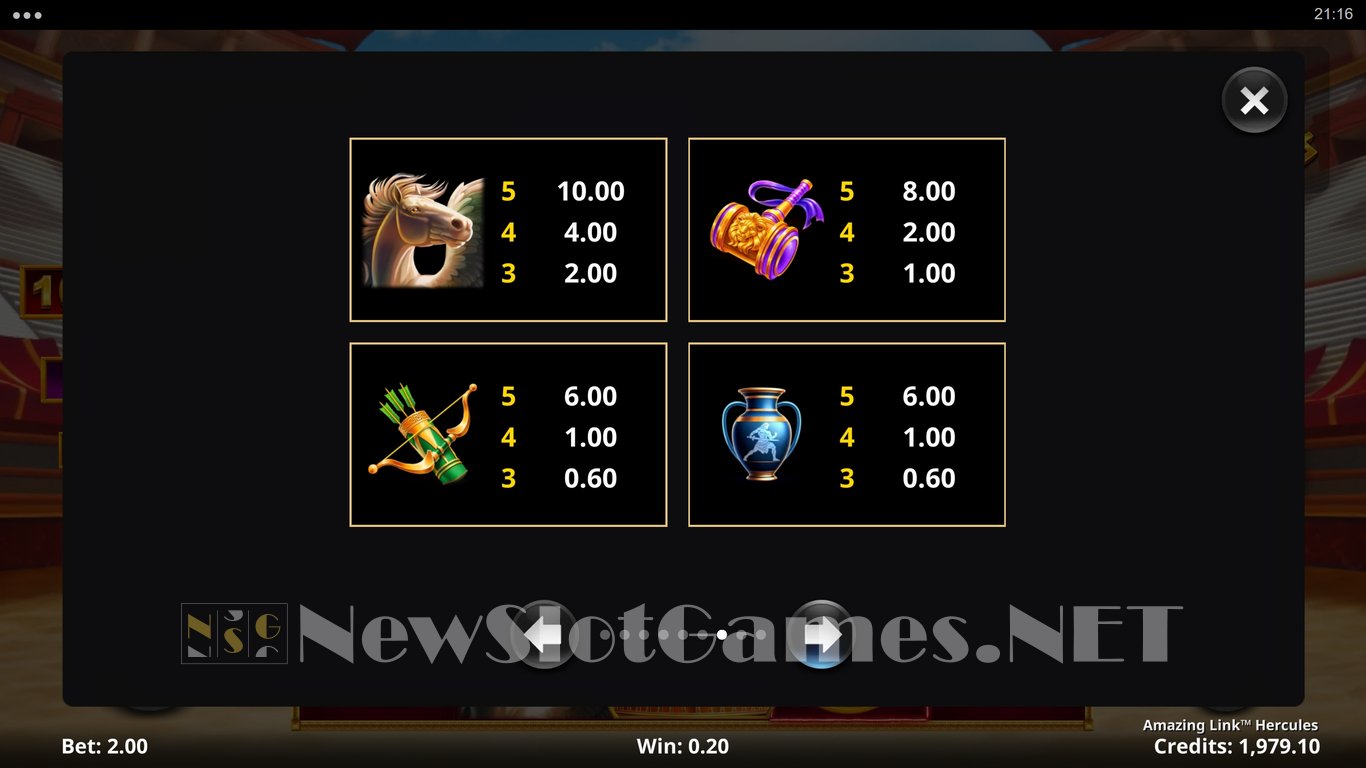 Amazing Link Hercules Slot Slot Image in Demo - pic. 11
