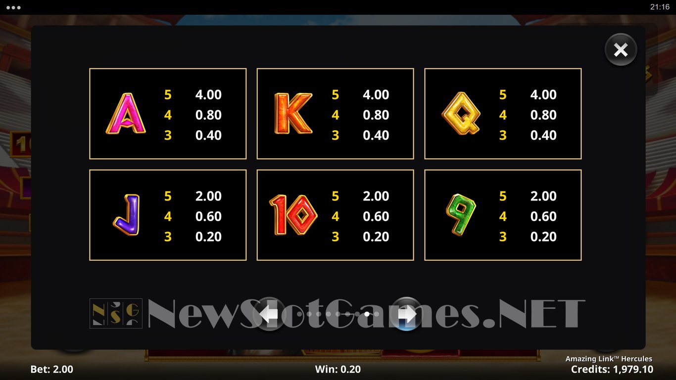 Amazing Link Hercules Slot Slot Image in Demo - pic. 12