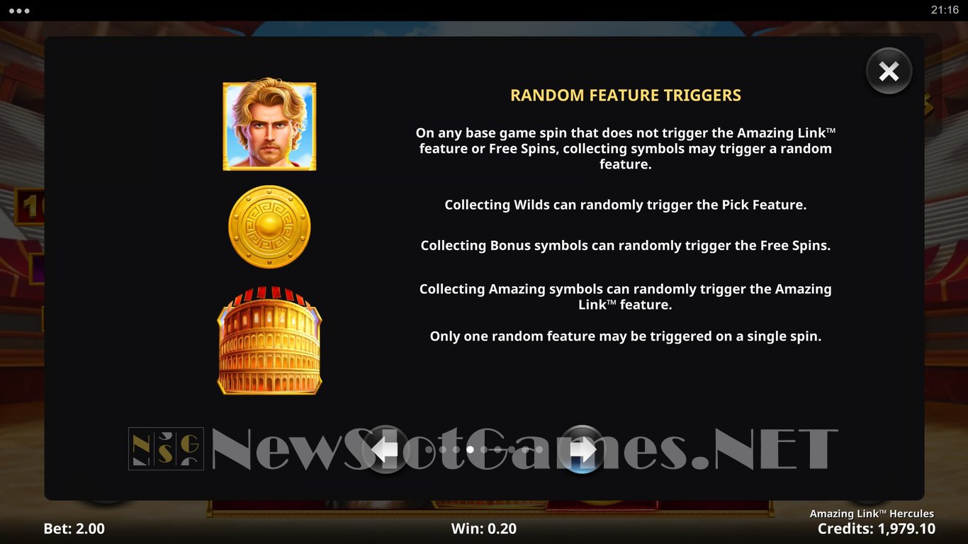 Amazing Link Hercules Slot Slot Image in Demo - pic. 8