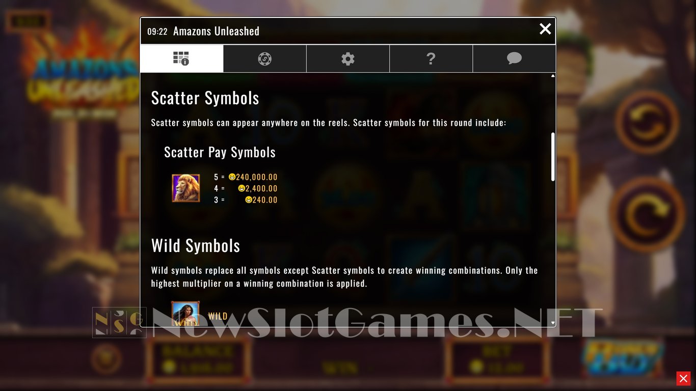 Amazons Unleashed Slot Slot Image in Demo - pic. 10