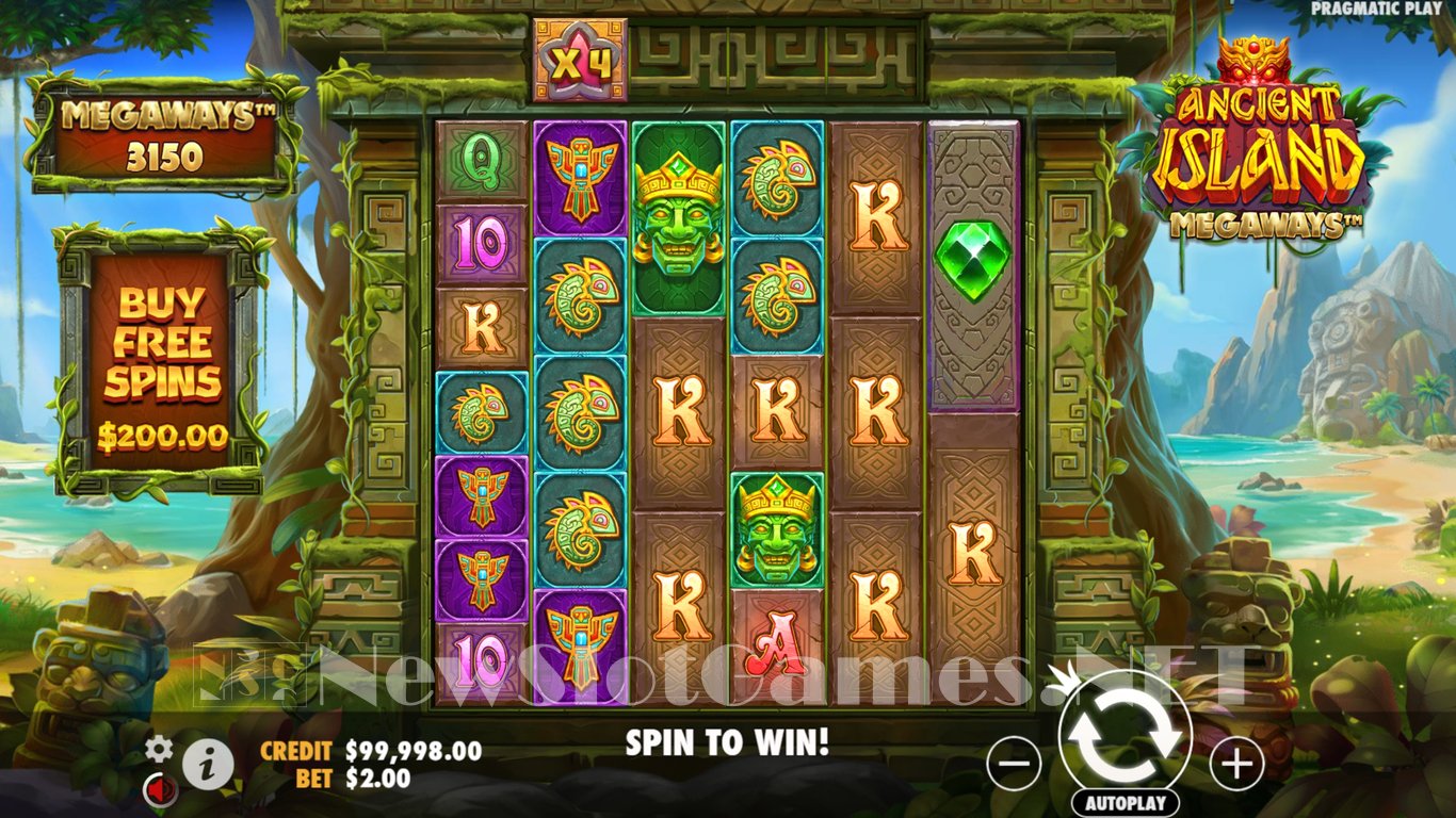 Ancient Island Megaways Slot Demo Image
