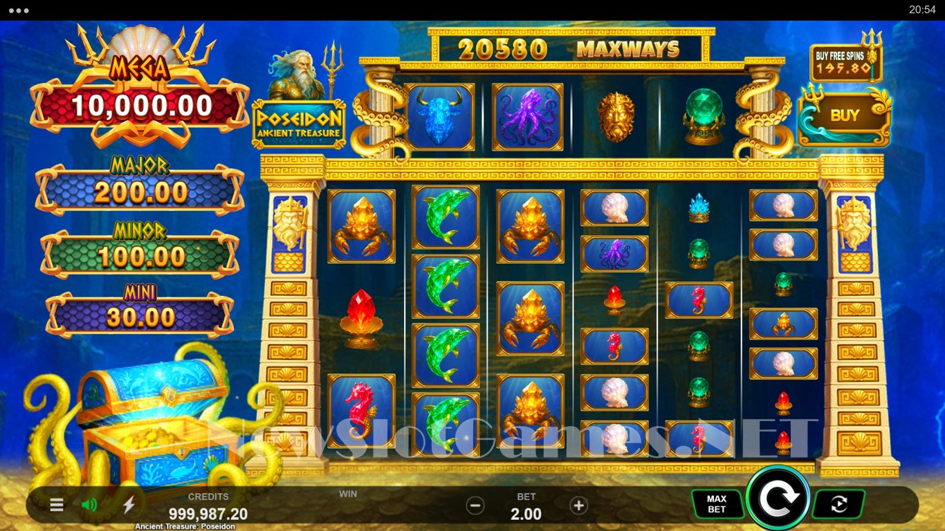 Ancient Treasure Poseidon Slot Demo Image