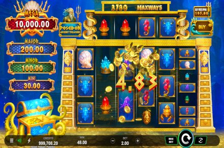 Ancient Treasure Poseidon Slot Logo