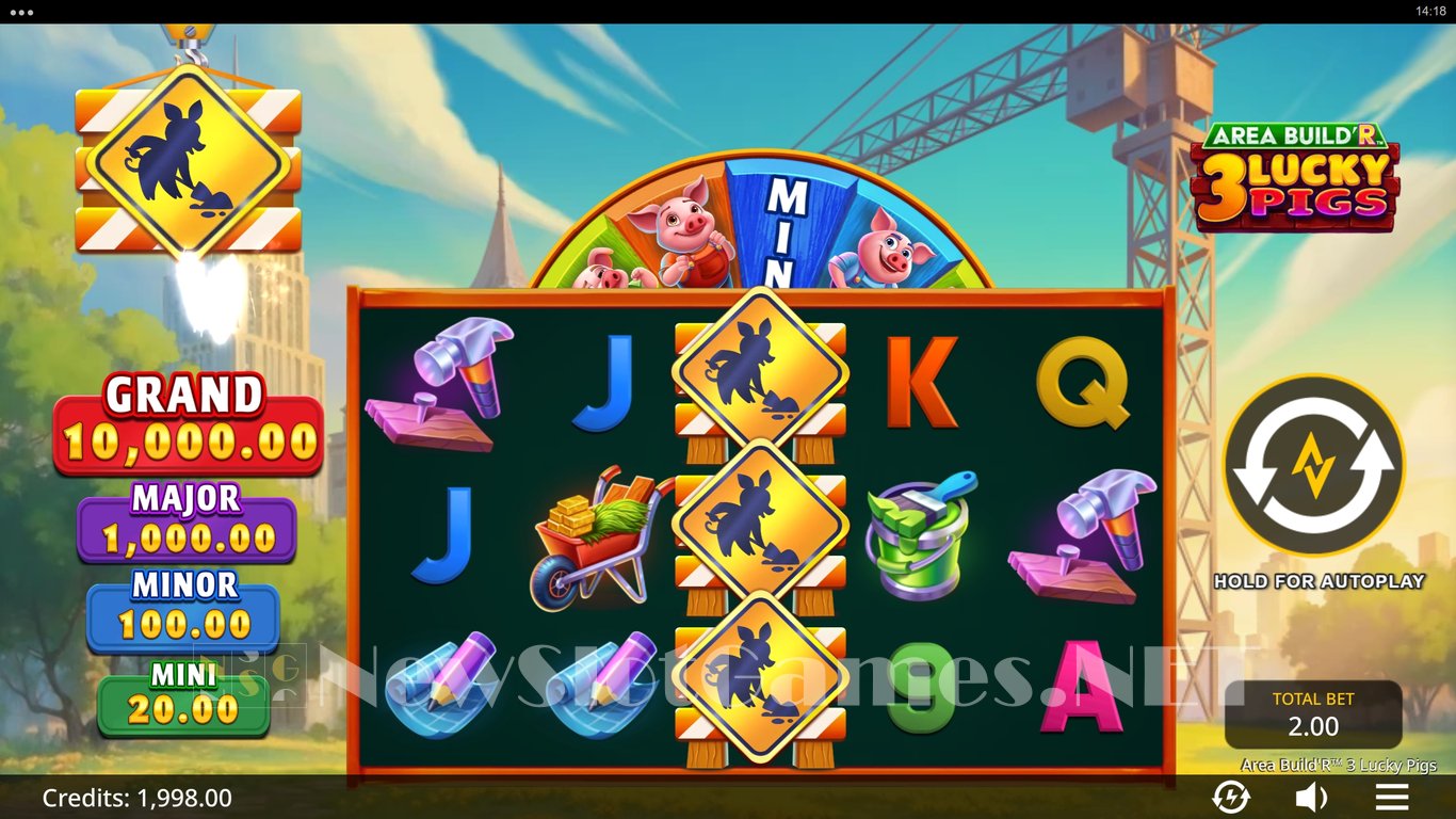 Area BuildR 3 Lucky Pigs Slot Demo Image
