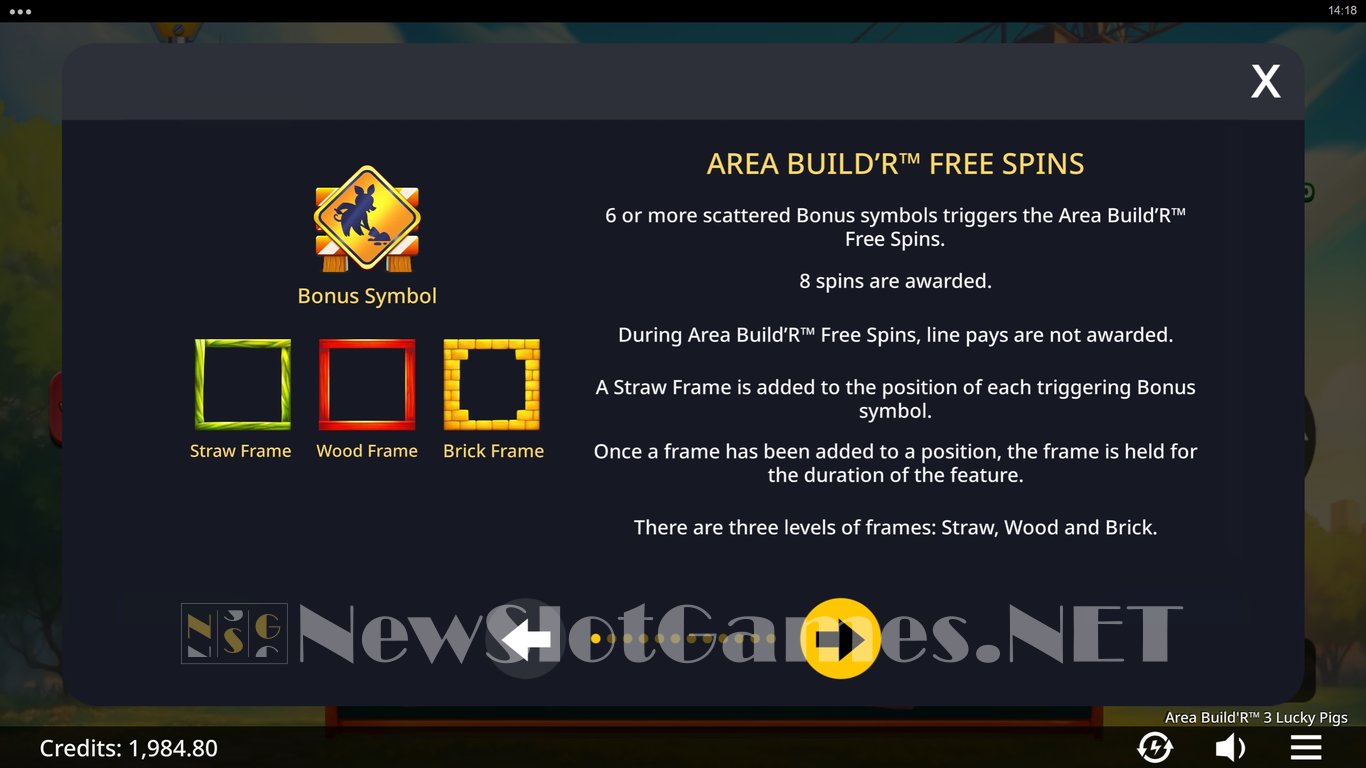 Area BuildR 3 Lucky Pigs Slot Slot Image in Demo - pic. 5