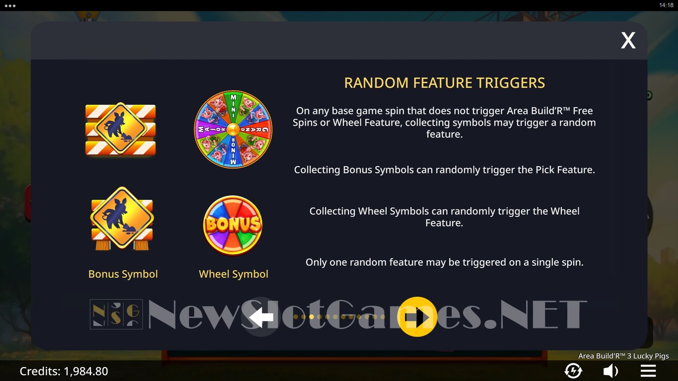Area BuildR 3 Lucky Pigs Slot Slot Image in Demo - pic. 6