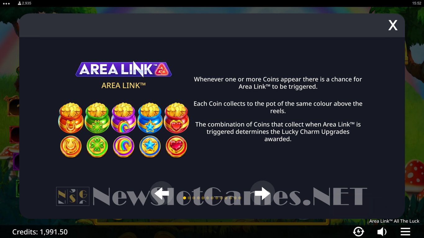 Area Link All the Luck Slot Slot Image in Demo - pic. 5