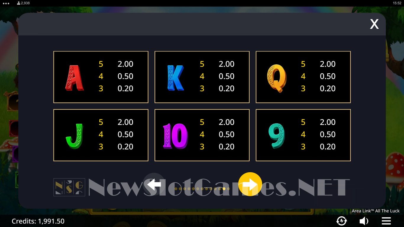 Area Link All the Luck Slot Slot Image in Demo - pic. 9