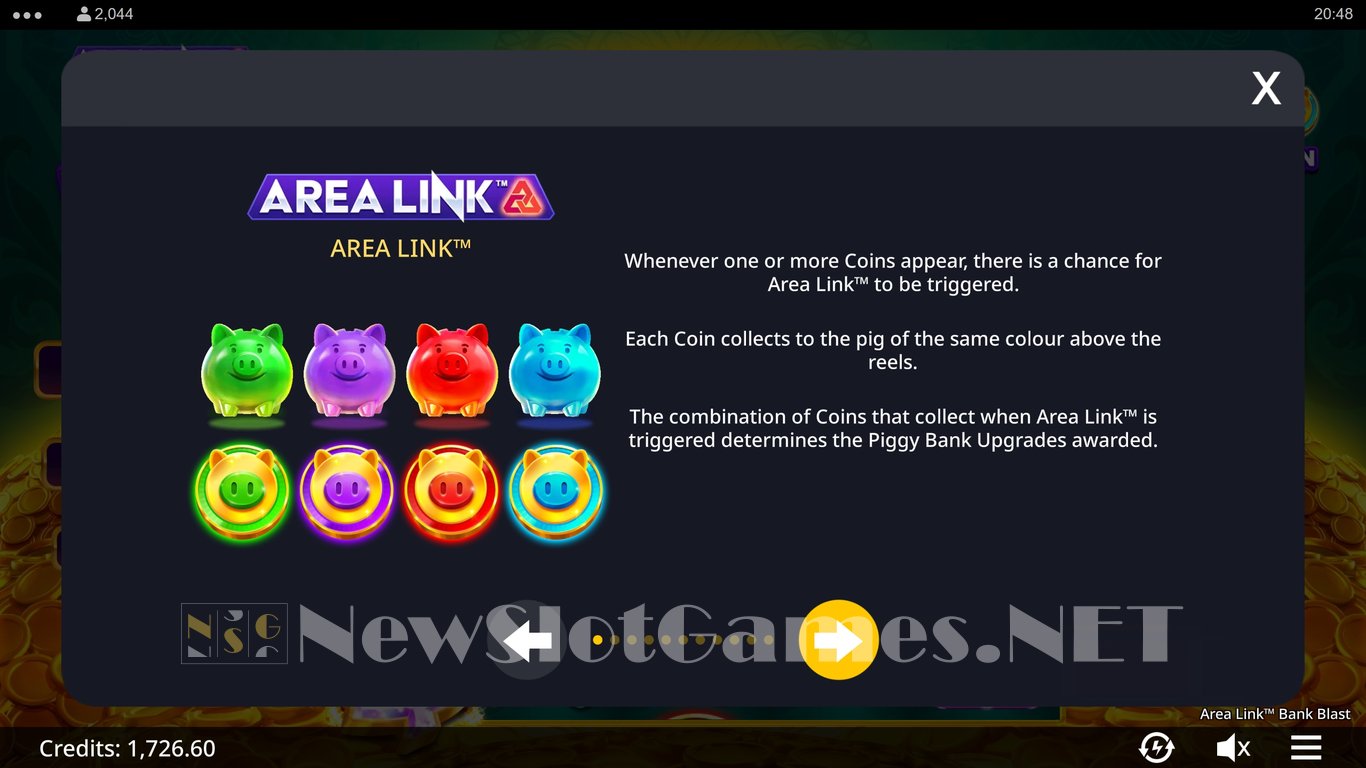 Area Link Bank Blast Slot Slot Image in Demo - pic. 5