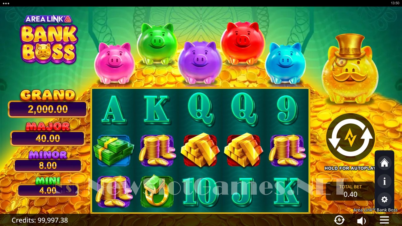 Area Link Bank Boss Slot Demo Image