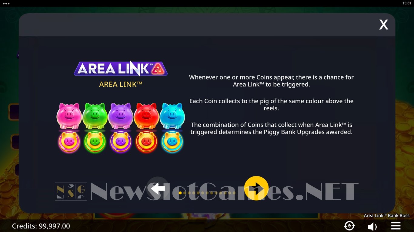 Area Link Bank Boss Slot Slot Image in Demo - pic. 5