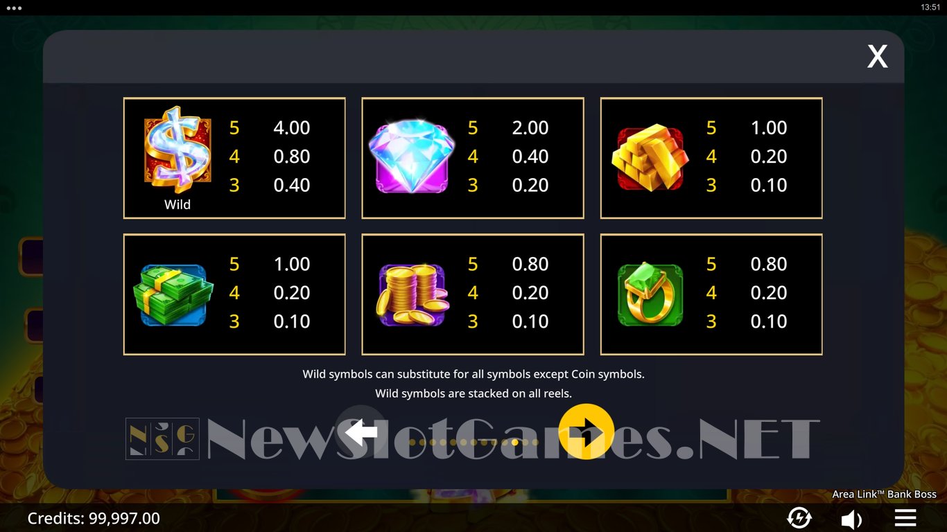 Area Link Bank Boss Slot Slot Image in Demo - pic. 7