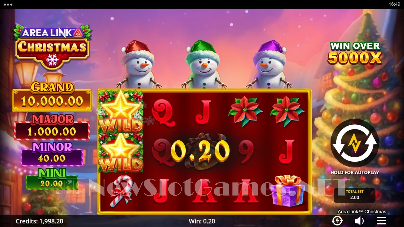Area Link Christmas Slot Demo Image