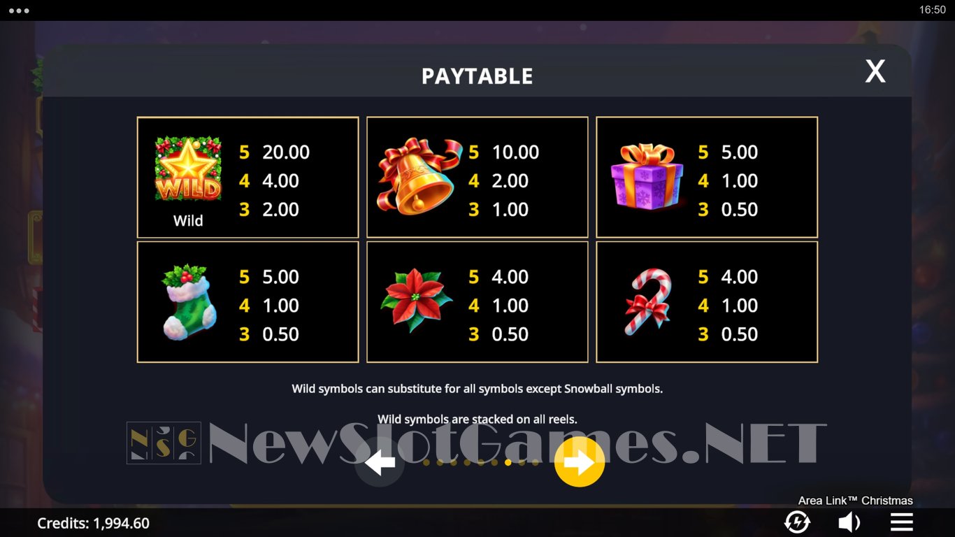 Area Link Christmas Slot Slot Image in Demo - pic. 6