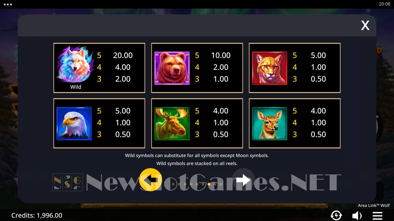 Area Link Wolf Slot Slot Image in Demo - pic. 8