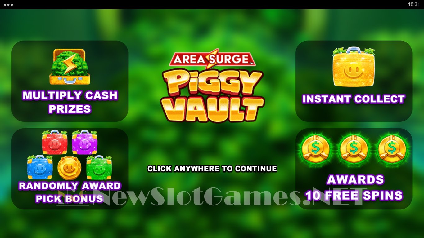 Area Surge Piggy Vault Slot Demo Image