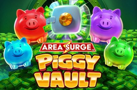 Area Surge Piggy Vault Slot Logo