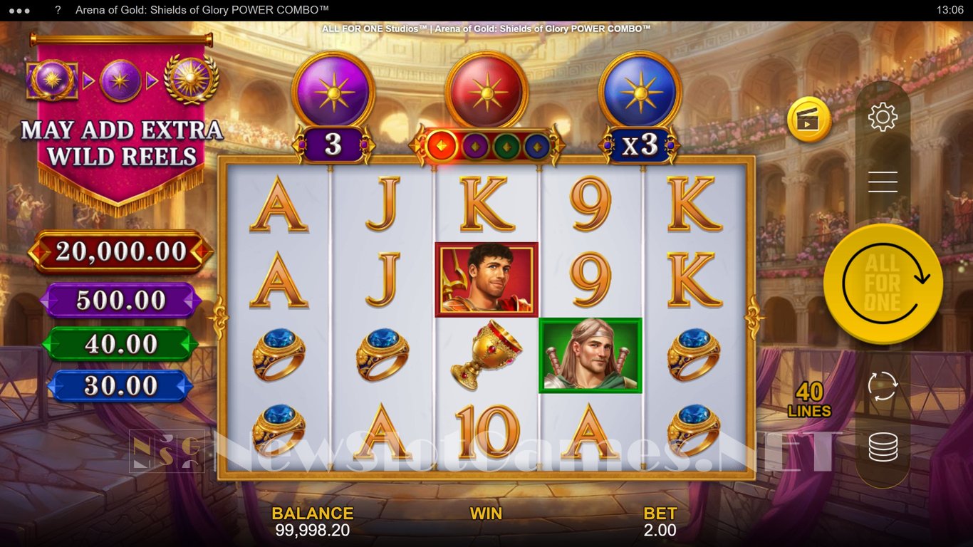 Arena of Gold Shields of Glory Slot Slot Image in Demo - pic. 4