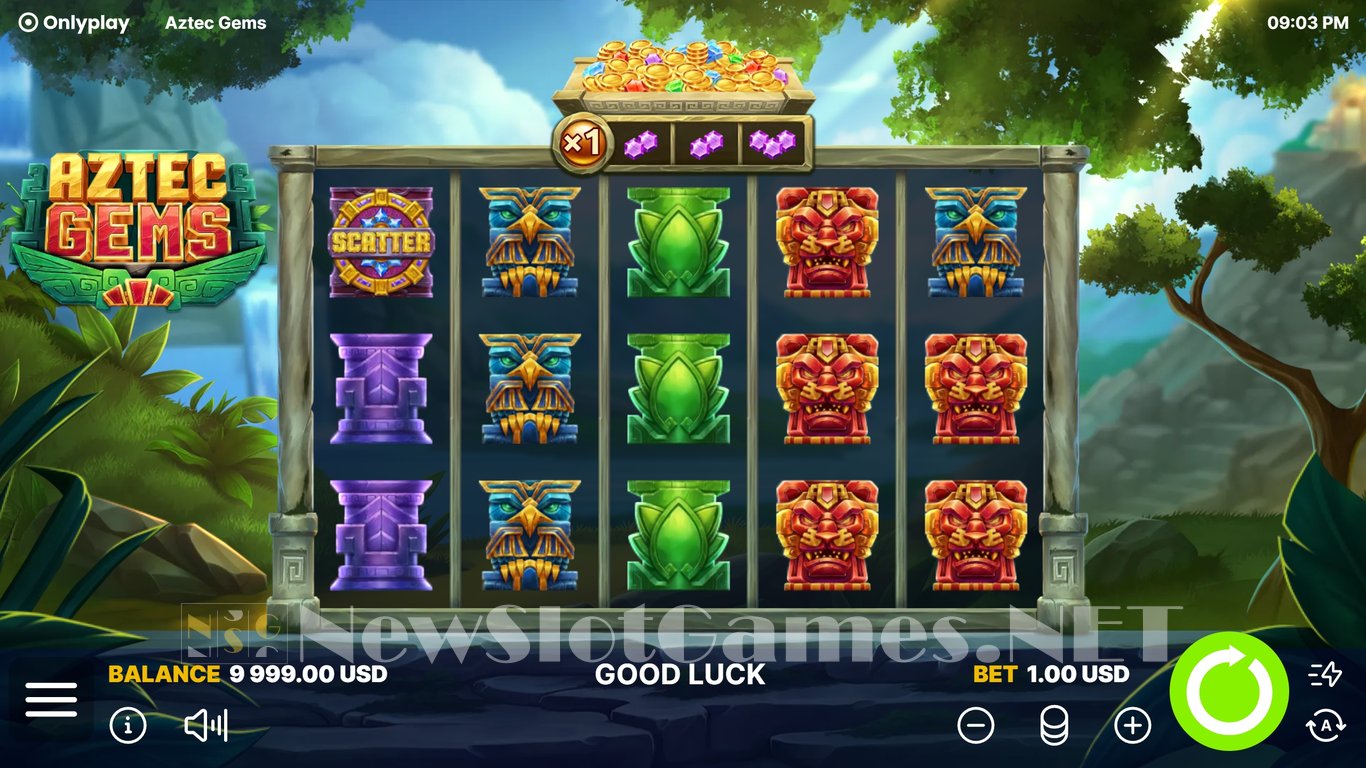 Aztec Gems Slot Demo Image