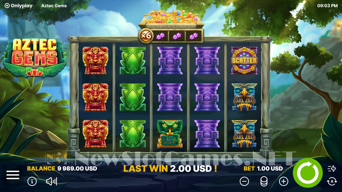 Aztec Gems Slot Slot Image in Demo - pic. 6