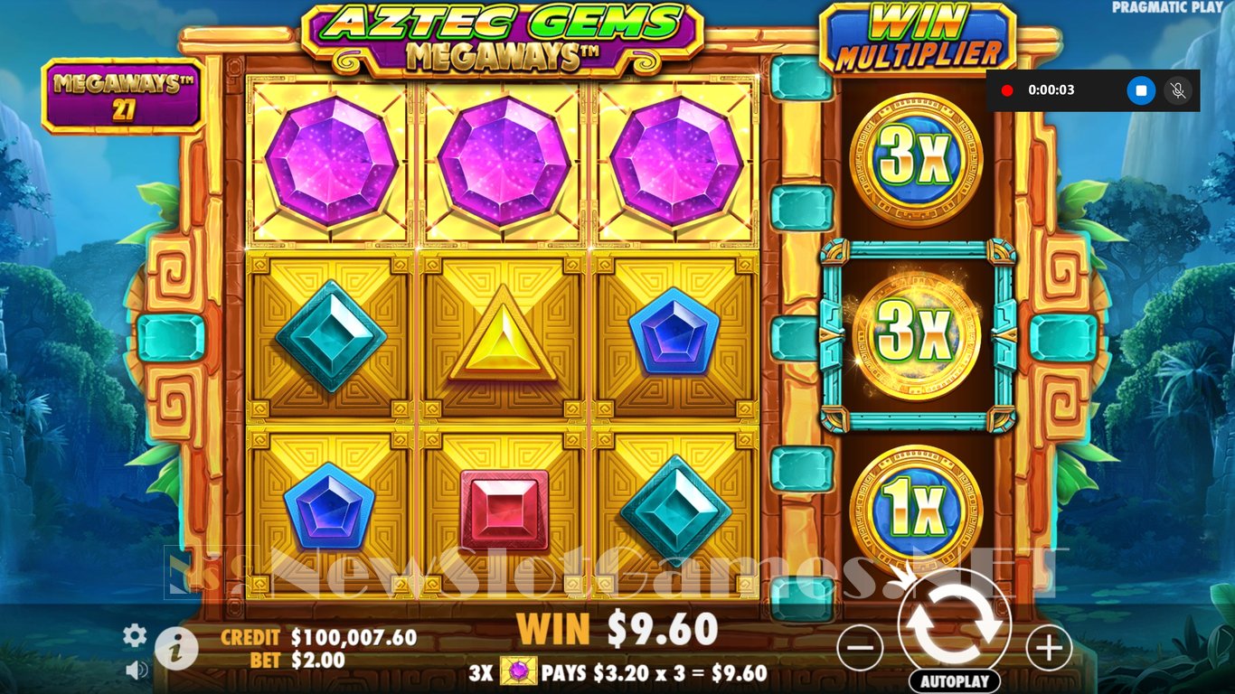 Aztec Gems Megaways Slot Demo Image