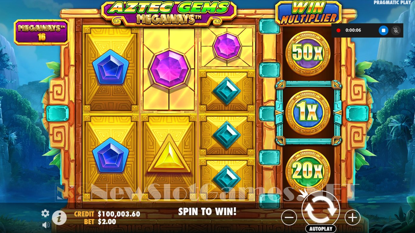 Aztec Gems Megaways Slot Slot Image in Demo - pic. 3