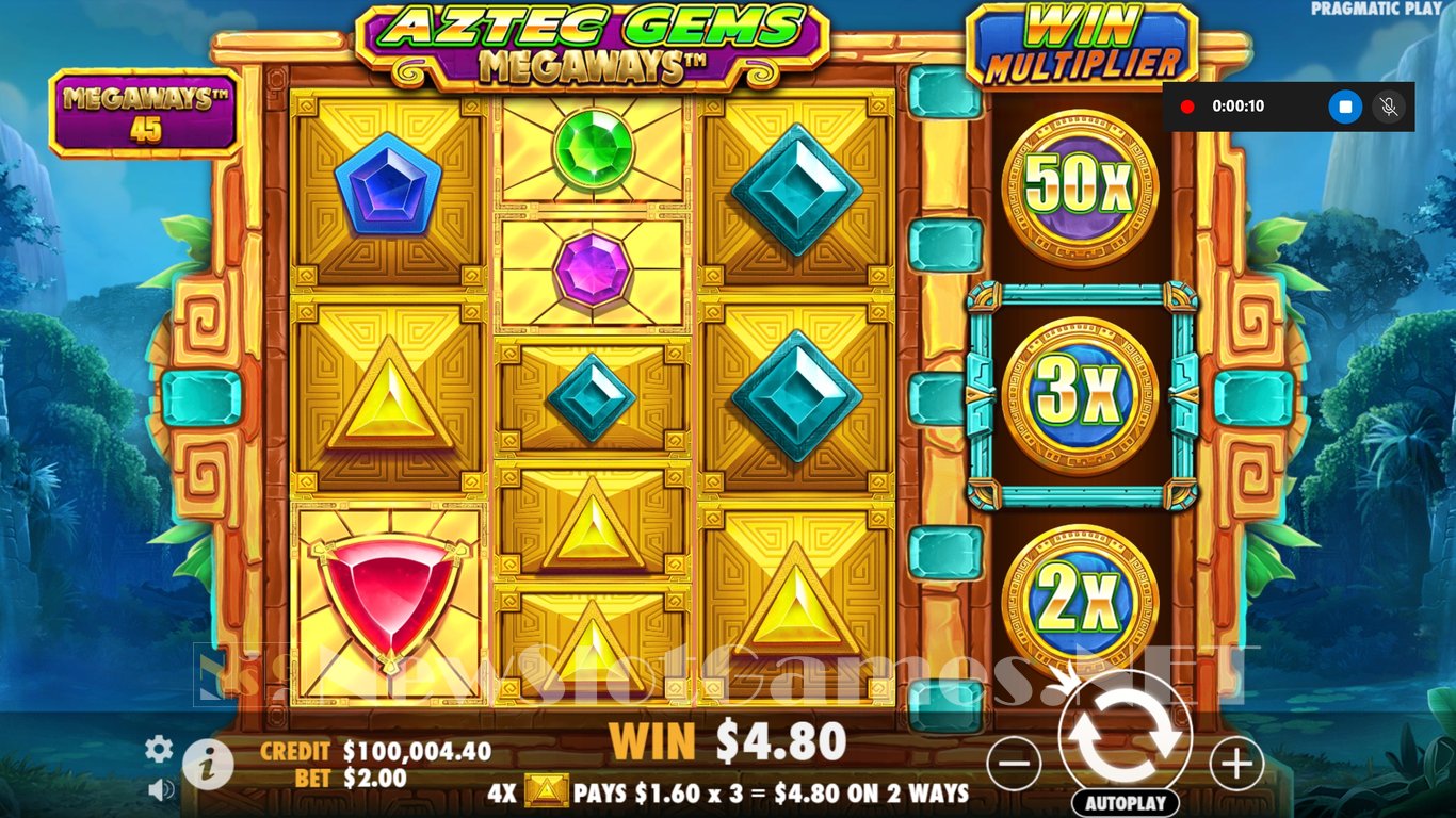 Aztec Gems Megaways Slot Slot Image in Demo - pic. 4