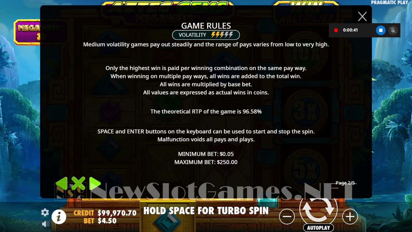 Aztec Gems Megaways Slot Slot Image in Demo - pic. 9