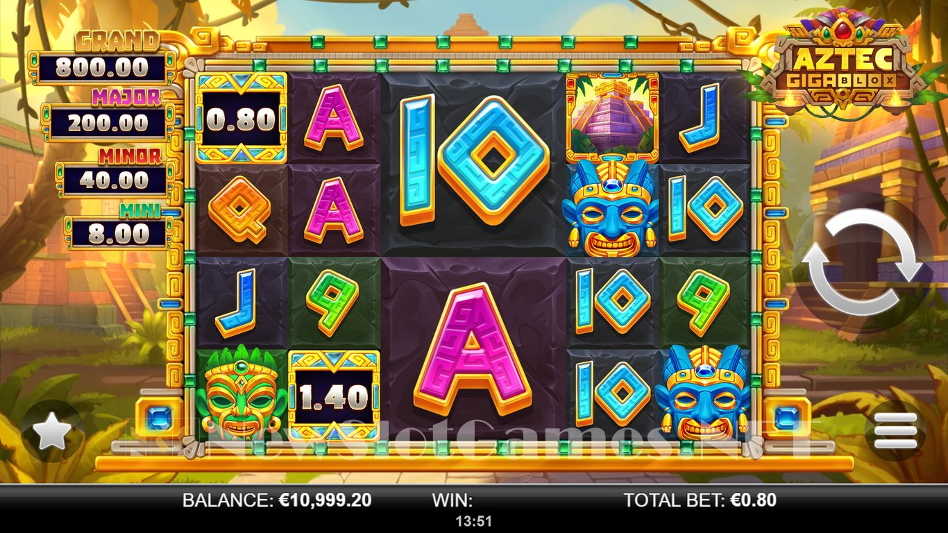 Aztec GigaBlox Slot Demo Image