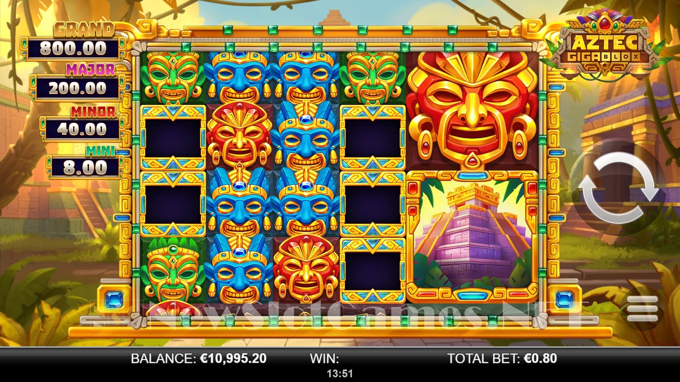 Aztec GigaBlox Slot Slot Image in Demo - pic. 5