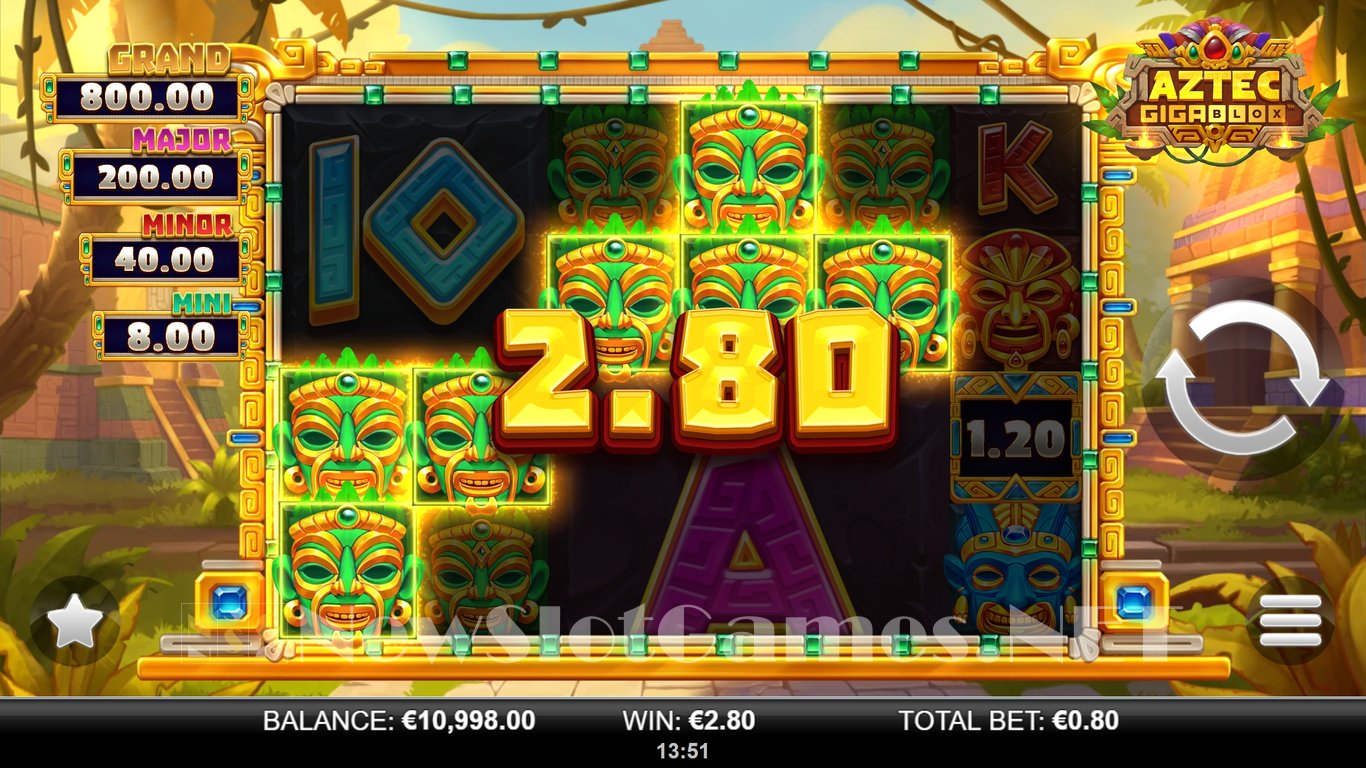 Aztec GigaBlox Slot Slot Image in Demo - pic. 6