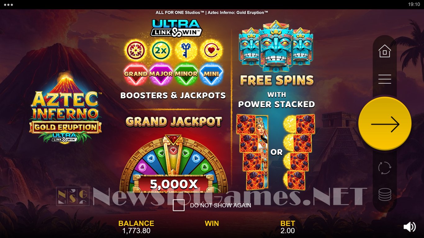 Aztec Inferno Gold Eruption Slot Demo Image
