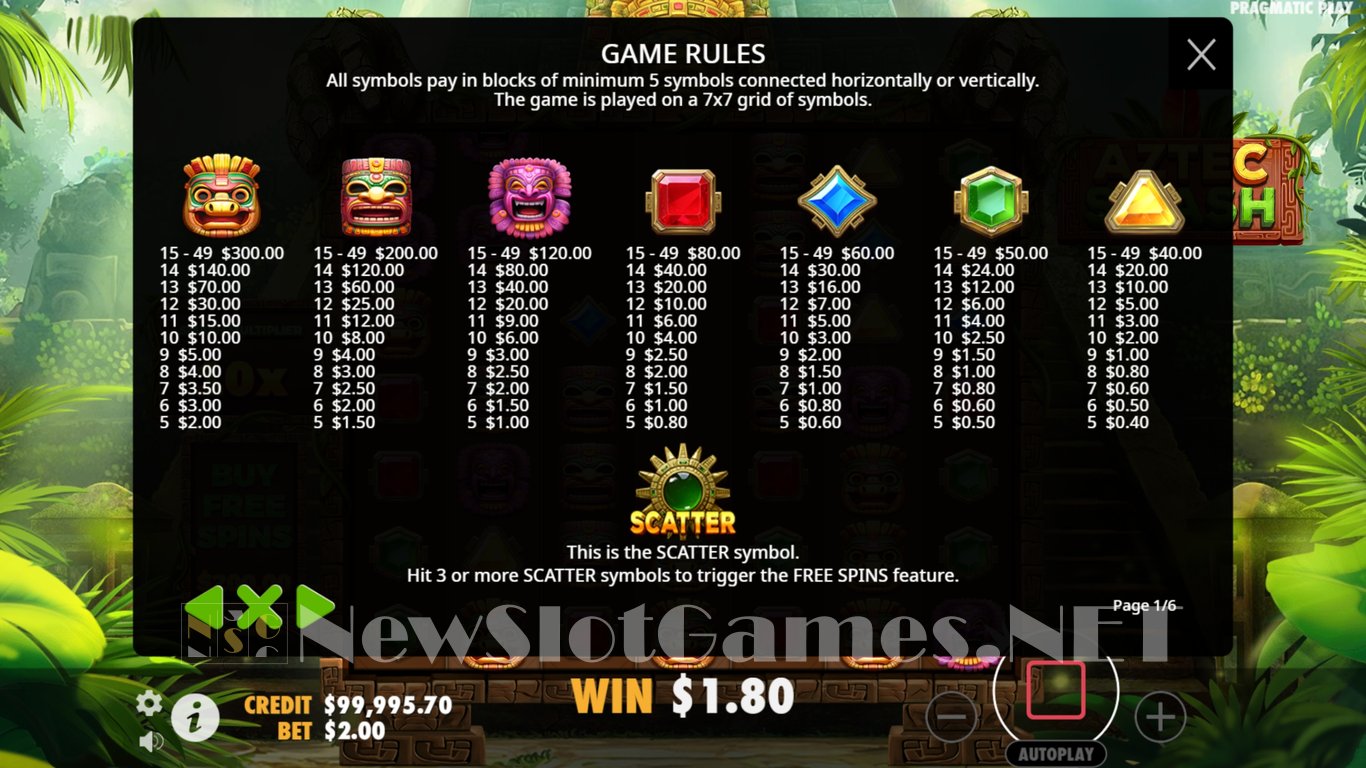 Aztec Smash Slot Slot Image in Demo - pic. 8