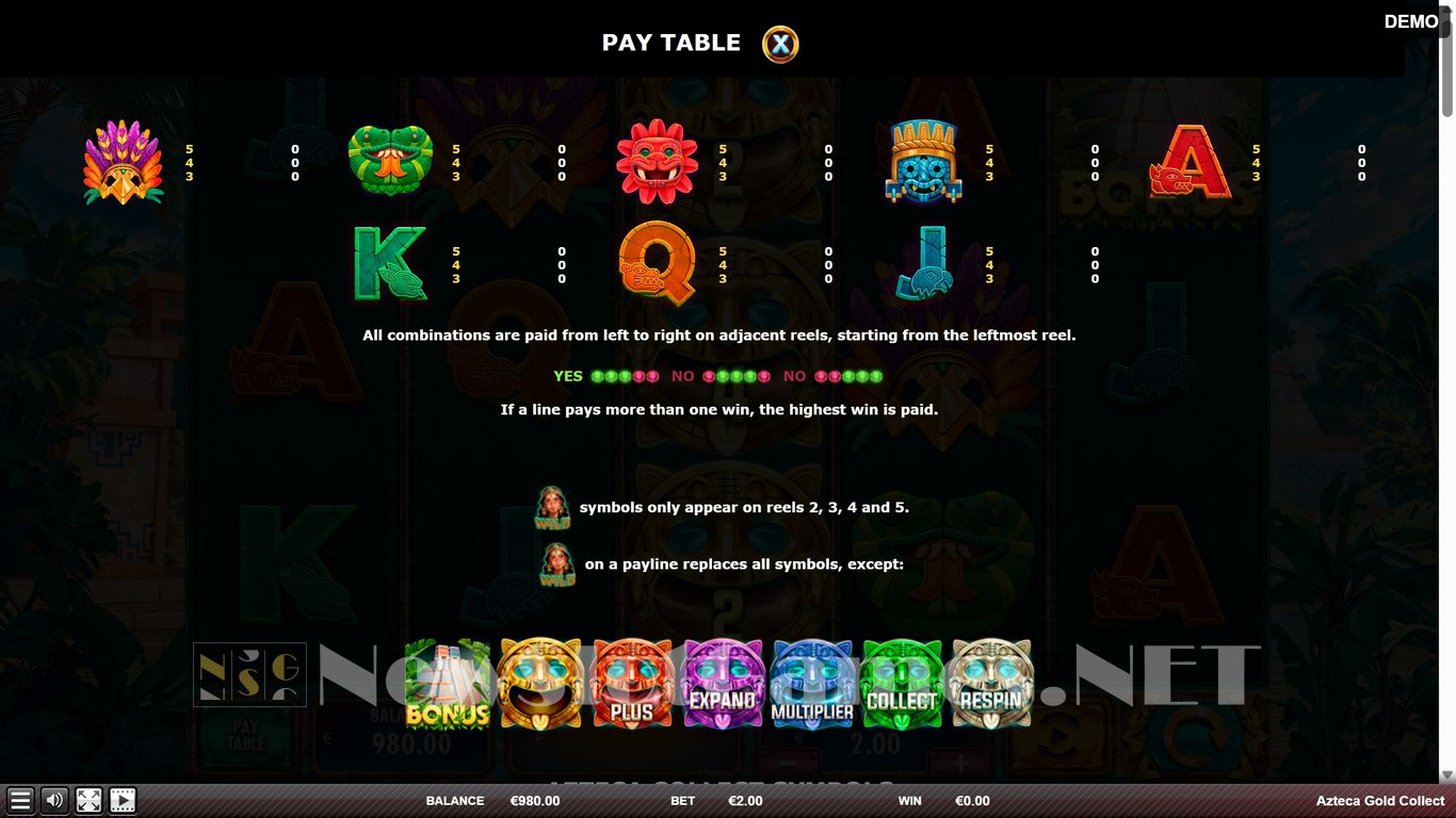 Azteca Gold Collect Slot Slot Image in Demo - pic. 6