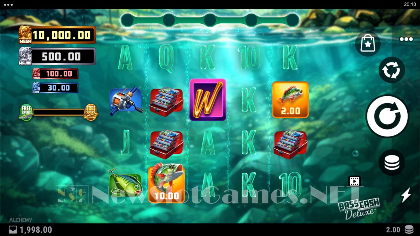 Bass Cash Deluxe Slot Demo Image