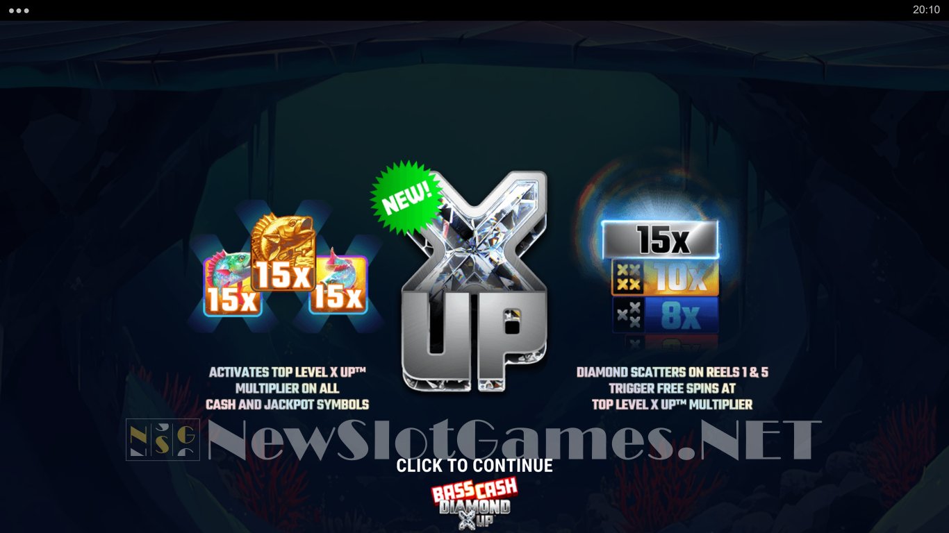 Bass Cash Diamond X UP Slot Demo Image