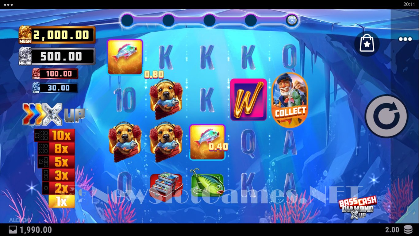 Bass Cash Diamond X UP Slot Slot Image in Demo - pic. 3