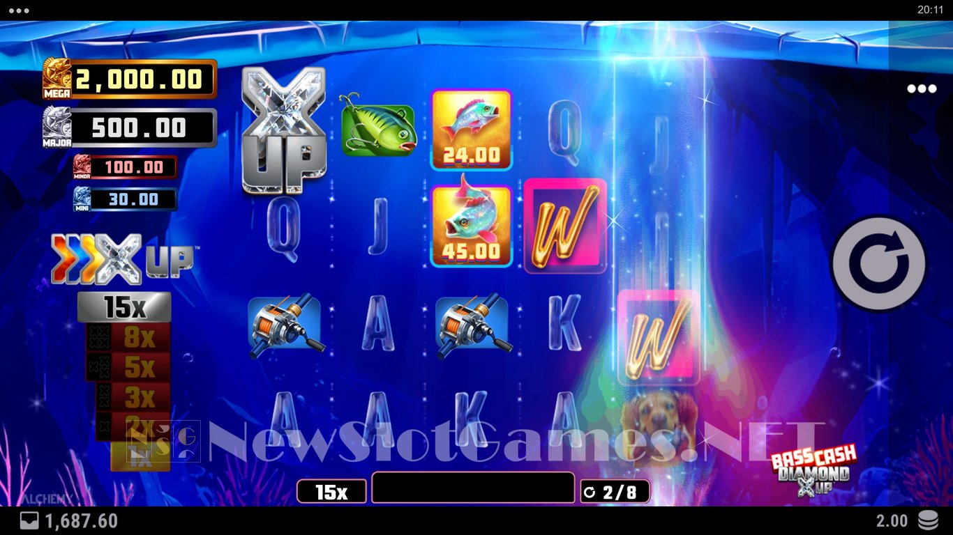 Bass Cash Diamond X UP Slot Slot Image in Demo - pic. 7