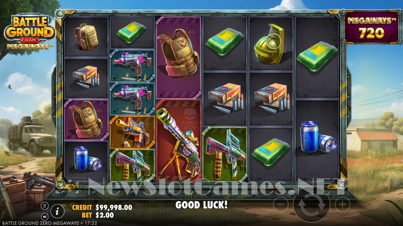 Battle Ground Zero Megaways Slot Demo Image