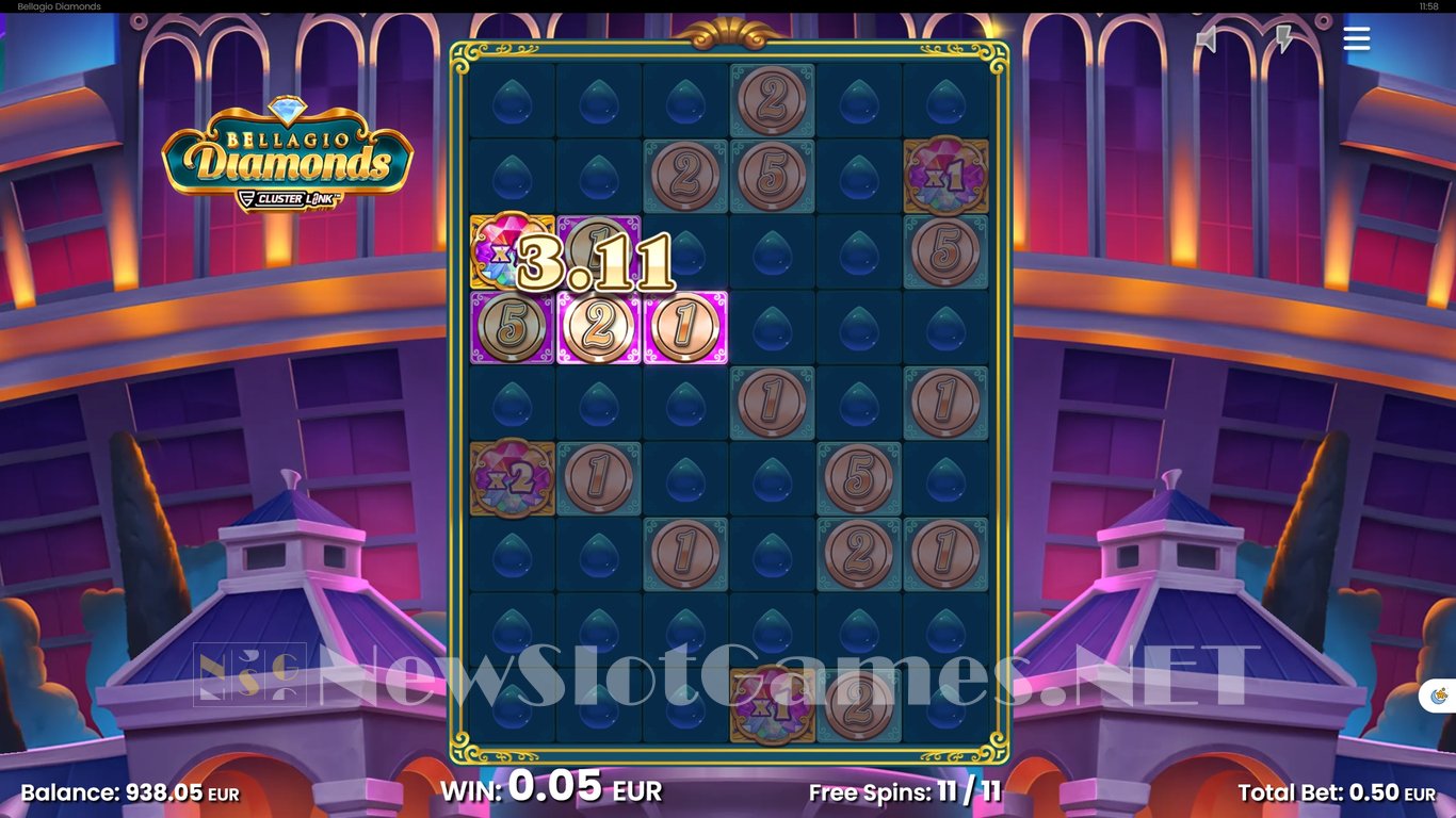 Bellagio Diamonds Slot Slot Image in Demo - pic. 11