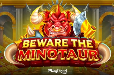 Beware the Minotaur Slot Logo