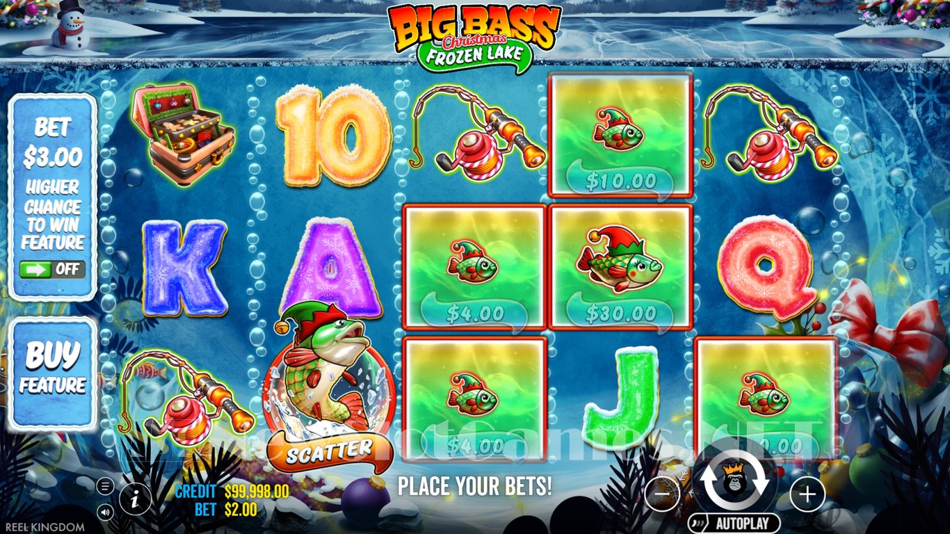 Big Bass Christmas Frozen Lake Slot Demo Image
