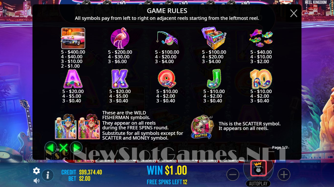 Big Bass Rock and Roll Slot Slot Image in Demo - pic. 8