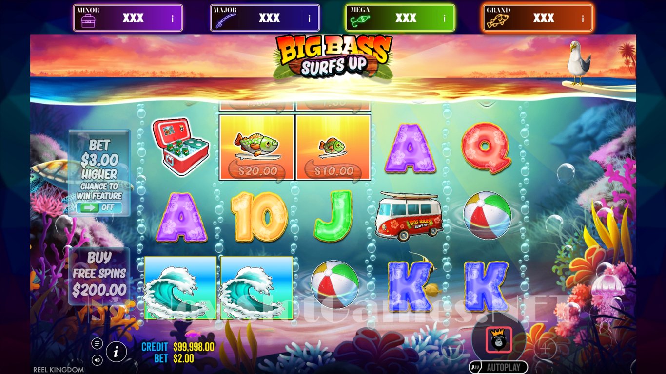 Big Bass Surfs Up Slot Demo Image