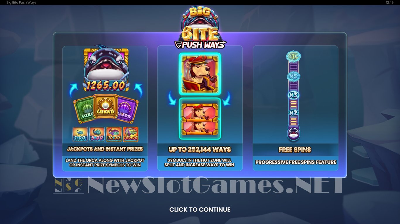 Big Bite Push Ways Slot Demo Image