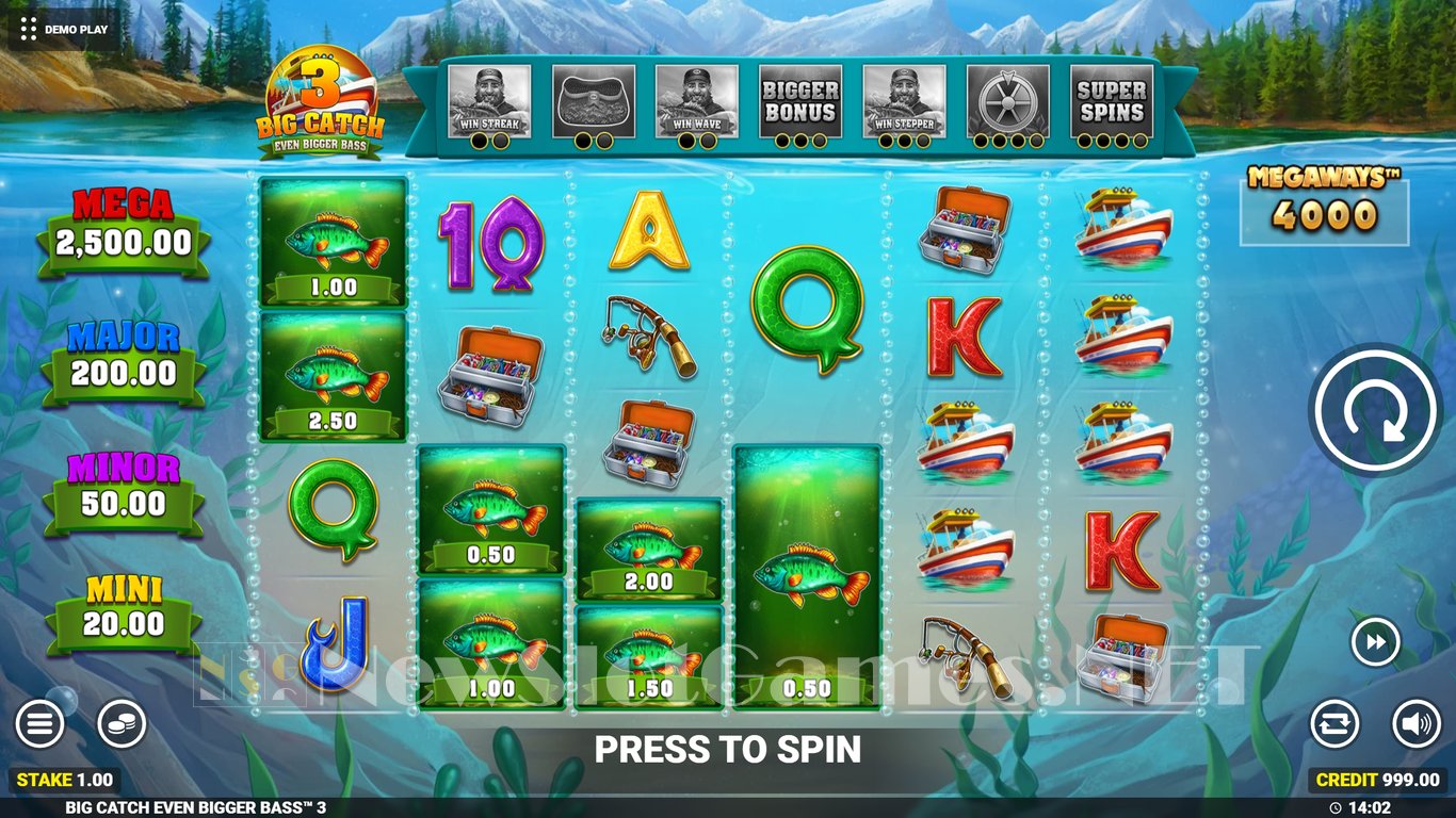 Big Catch Even Bigger Bass 3 Slot Demo Image