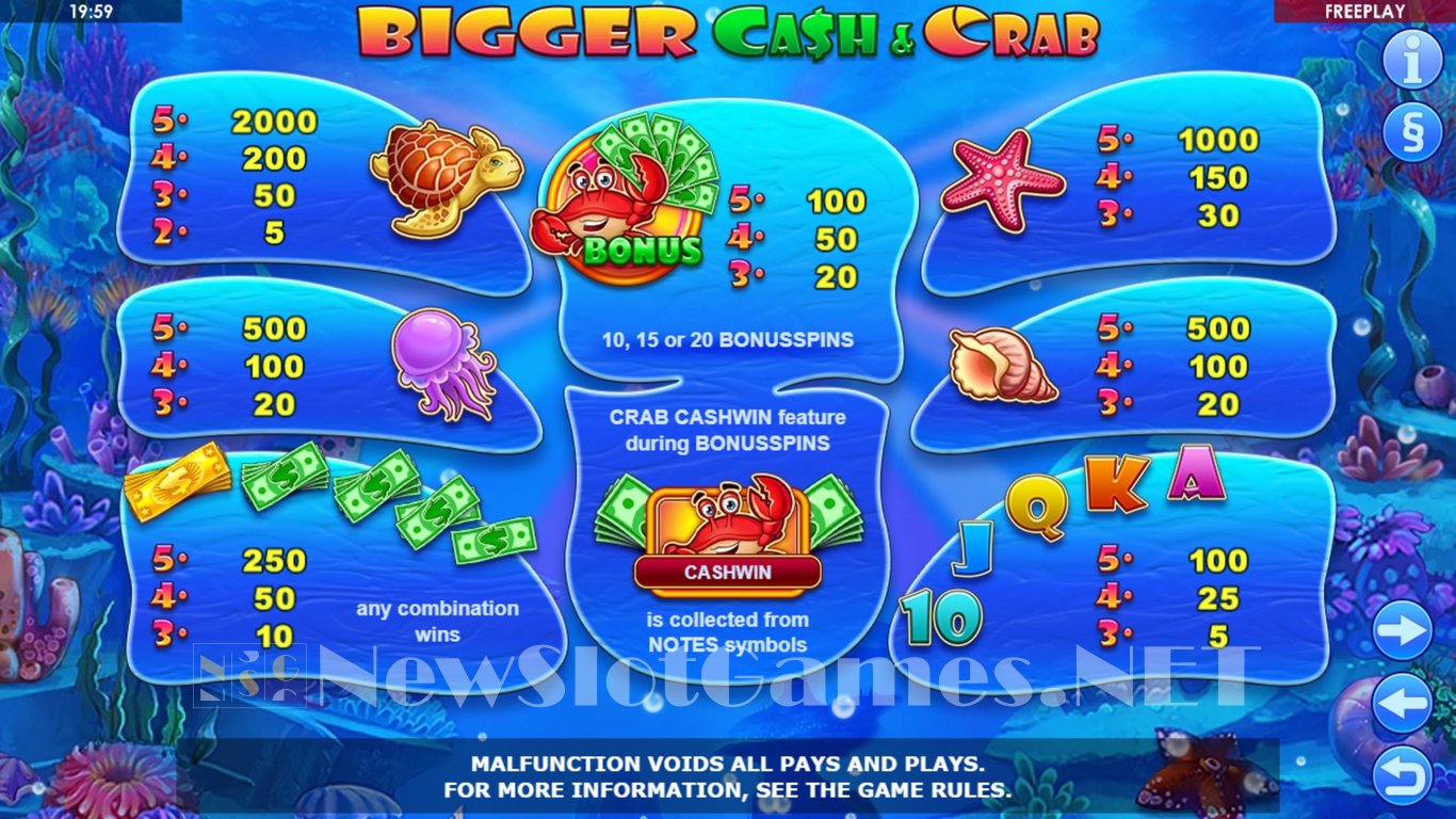 Bigger Cash & Crab Slot Slot Image in Demo - pic. 10
